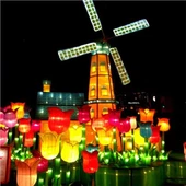 Outdoor Led Festival Giant Lighting Kwiaty piwonii Chińskie lampiony z certyfikatem CE